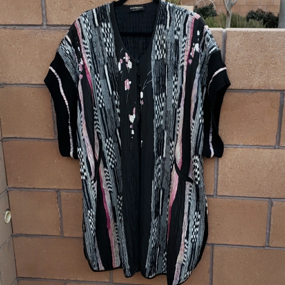 Vintage Janet Kaneko Los Angeles Art To Wear Cardigan 1960s era One of a Kind